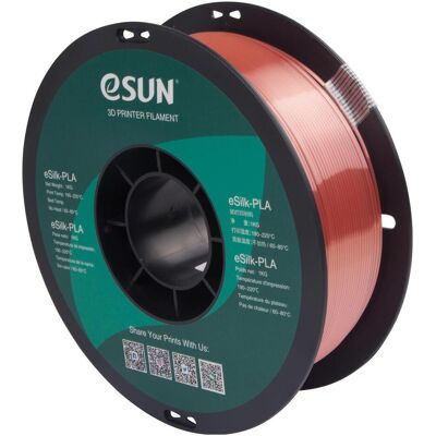 eSUN ePLA-SILK 1,75mm Or Rose 1kg - Filament 3D - Publicité eSUN ePLA-SILK 1,75mm Or Rose 1kg - Filament 3D - Publicité