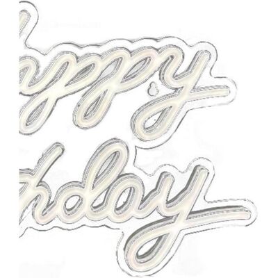 Relaxdays LED Schild Happy Birthday (1 pcs) - Publicité Relaxdays LED Schild Happy Birthday (1 pcs) - Publicité