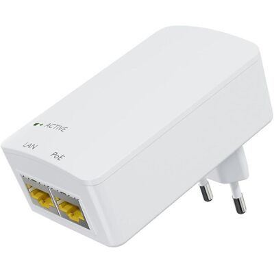 MicroConnect PoE Injector 48V 15.4W EU Plug (802.3af (PoE), 15.40 W), Injecteur PoE - Publicité MicroConnect PoE Injector 48V 15.4W EU Plug (802.3af (PoE), 15.40 W), Injecteur PoE - Publicité