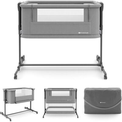 KinderKraft, Lit pour bébé, Nestee Grow 2 co-sleeper bed dark grey - Publicité KinderKraft, Lit pour bébé, Nestee Grow 2 co-sleeper bed dark grey - Publicité