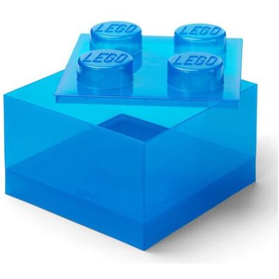 Contenant de rangement Lego - Bleu - Empilable, Transparent, Durable - Publicité Contenant de rangement Lego - Bleu - Empilable, Transparent, Durable - Publicité