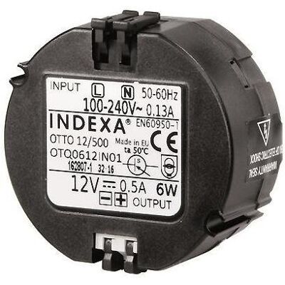 Alimentation Indexa OTTO-12/1000 - 12V, 1A, Stabilisée - Publicité Alimentation Indexa OTTO-12/1000 - 12V, 1A, Stabilisée - Publicité