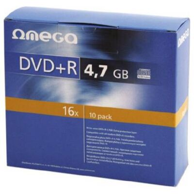 Omega DVD+R 4,7GB 16x - Disque Optique - Publicité Omega DVD+R 4,7GB 16x - Disque Optique - Publicité