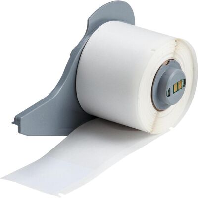 Brady, Rouleau d’étiquettes, M7-109-427, Vinyle, auto-laminant, blanc/transparent, mat, 38.10 x 38.10(101.60) mm, pour - Publicité Brady, Rouleau d’étiquettes, M7-109-427, Vinyle, auto-laminant, blanc/transparent, mat, 38.10 x 38.10(101.60) mm, pour - Publicité