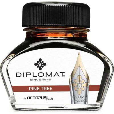 Diplomat - Ersatzpatrone Tintenglas Pinie Braun 30ml - Marron - Ink - Publicité Diplomat - Ersatzpatrone Tintenglas Pinie Braun 30ml - Marron - Ink - Publicité