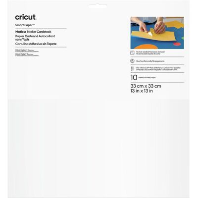 Cricut Cricut Smart Paper Sticker Carton - Blanc - Autocollants pour enfants - Publicité Cricut Cricut Smart Paper Sticker Carton - Blanc - Autocollants pour enfants - Publicité