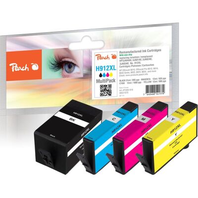 Cartouches d'encre multicolores Peach HP No. 912XL - Imprimante - Publicité Cartouches d'encre multicolores Peach HP No. 912XL - Imprimante - Publicité