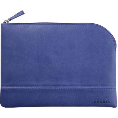 Rhodia Modèle - Trousse en Cuir Synthétique avec Fermeture Éclair - Publicité Rhodia Modèle - Trousse en Cuir Synthétique avec Fermeture Éclair - Publicité