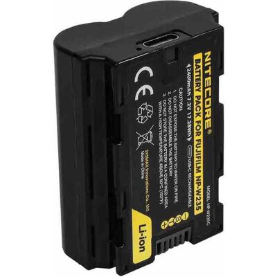 Nitecore NP W235C Rechargeable USB-C - Batterie Caméra - Publicité Nitecore NP W235C Rechargeable USB-C - Batterie Caméra - Publicité