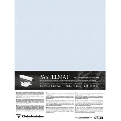 Clairefontaine, Papier à bricolage, Pastelmat contrecollé 5 feuilles 24x32cm - Bleu clair (360 g/m², 200x) - Publicité Clairefontaine, Papier à bricolage, Pastelmat contrecollé 5 feuilles 24x32cm - Bleu clair (360 g/m², 200x) - Publicité