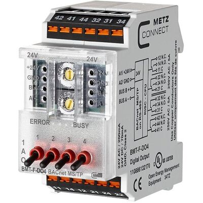 Metz Connect BMT-F-DO4 - Module BACnet MS/TP - 4 Sorties - Publicité Metz Connect BMT-F-DO4 - Module BACnet MS/TP - 4 Sorties - Publicité