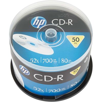 HP CDR 52X 50PK cake box 700MB (50x), Support de données optiques - Publicité HP CDR 52X 50PK cake box 700MB (50x), Support de données optiques - Publicité