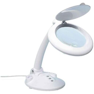 Lampe loupe LED RS PRO - 125mm, 3/12 DPT, Max 600mm - Publicité Lampe loupe LED RS PRO - 125mm, 3/12 DPT, Max 600mm - Publicité