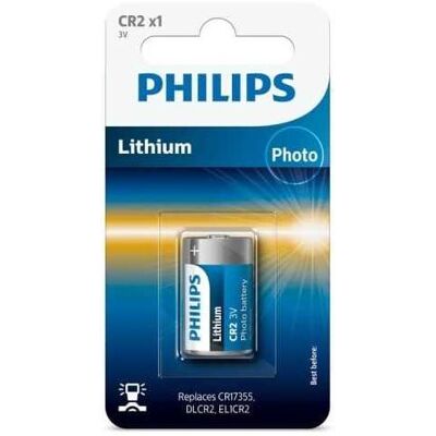 Pile Rechargeable Philips CR2/01B - Batterie - Publicité Pile Rechargeable Philips CR2/01B - Batterie - Publicité