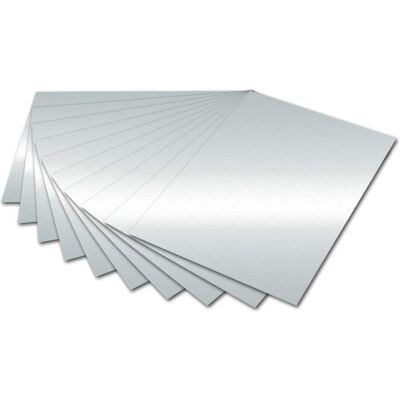 Folia, Papier à bricolage, Papier tonique, (l)500 x (h)700 mm, 130 g/qm, argenté (130 g/m²) - Publicité Folia, Papier à bricolage, Papier tonique, (l)500 x (h)700 mm, 130 g/qm, argenté (130 g/m²) - Publicité