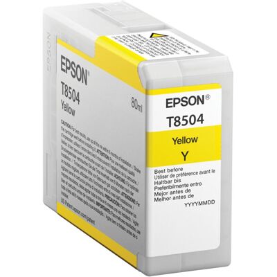 Epson Cartouche d'impression, T8504 UltraChrome HD (Y) - Publicité Epson Cartouche d'impression, T8504 UltraChrome HD (Y) - Publicité