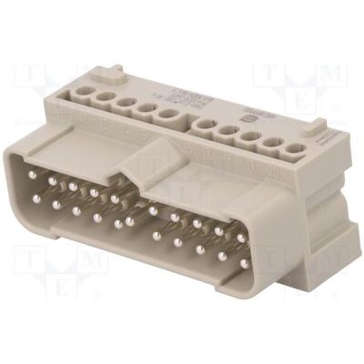 Harting Connecteur : insert de contact HDC mâle 16 A 500 V Han-Eco Modular, Câble + prise électronique - Publicité Harting Connecteur : insert de contact HDC mâle 16 A 500 V Han-Eco Modular, Câble + prise électronique - Publicité