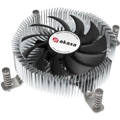 Akasa chladiÄ CPU - Al LGA1700 - thin mini itx (26.92 mm), Ventirad processeur, Noir, Argent - Publicité Akasa chladiÄ CPU - Al LGA1700 - thin mini itx (26.92 mm), Ventirad processeur, Noir, Argent - Publicité
