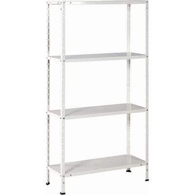 Étagère métallique blanche Ironside 150x75x30cm - Rangement - Publicité Étagère métallique blanche Ironside 150x75x30cm - Rangement - Publicité