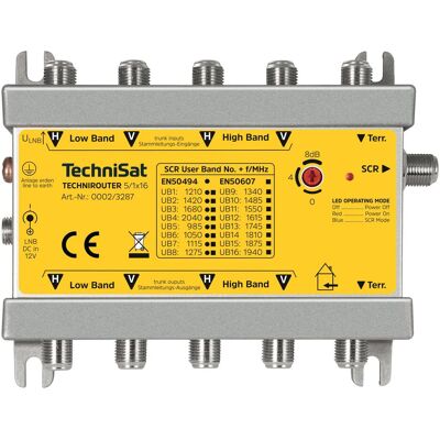 TechniSat TechniRouter 5/1x16 Multischalter Satellite - Commutateur de Signal Satellite - Publicité TechniSat TechniRouter 5/1x16 Multischalter Satellite - Commutateur de Signal Satellite - Publicité