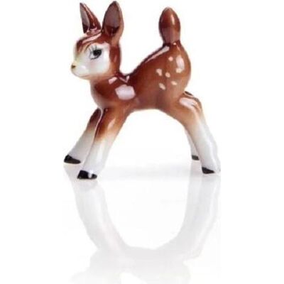 Wagner, Figurines et sculptures décoratives, 1200/40 - Bambi petit personnage en porcelaine, 8 cm, laqué brun - Publicité Wagner, Figurines et sculptures décoratives, 1200/40 - Bambi petit personnage en porcelaine, 8 cm, laqué brun - Publicité