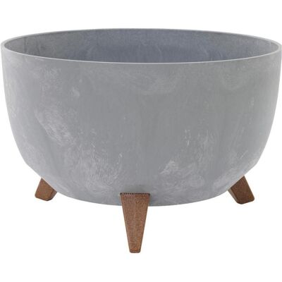 Siena Garden, Pot de fleurs, Pflanzgefässe OSLO STONE grau Betonoptik, 40 x 20,5 cm Kunststoff/Holzfasern auf Füssen mit Einsatz (40 x 25 cm) - Publicité Siena Garden, Pot de fleurs, Pflanzgefässe OSLO STONE grau Betonoptik, 40 x 20,5 cm Kunststoff/Holzfasern auf Füssen mit Einsatz (40 x 25 cm) - Publicité
