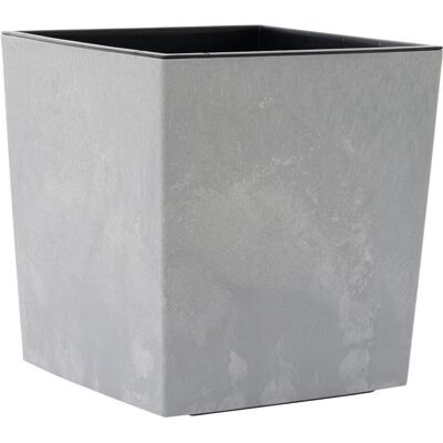 Siena Garden, Pot de fleurs, Pflanzgefässe NIZZA STONE grau Betonoptik, 25 x 26 cm Kunststoffgefäss mit Einsatz (25 x 25 x 26 cm) - Publicité Siena Garden, Pot de fleurs, Pflanzgefässe NIZZA STONE grau Betonoptik, 25 x 26 cm Kunststoffgefäss mit Einsatz (25 x 25 x 26 cm) - Publicité