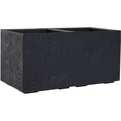 Siena Garden, Pot de fleurs, Pflanzkasten FARO STONE schwarz Betonoptik, 40 x 80 x 40 cm Kunststoff (40 x 80 x 40 cm) - Publicité Siena Garden, Pot de fleurs, Pflanzkasten FARO STONE schwarz Betonoptik, 40 x 80 x 40 cm Kunststoff (40 x 80 x 40 cm) - Publicité