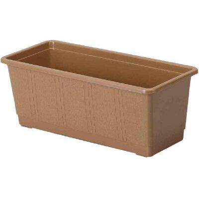 Geli, Pot de fleurs, Bac à fleurs Standard plastique 80x17x14 cm terracotta (80 x 17 x 14 cm) - Publicité Geli, Pot de fleurs, Bac à fleurs Standard plastique 80x17x14 cm terracotta (80 x 17 x 14 cm) - Publicité