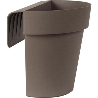 EURO3PLAST - Balconiera UP Vaso 25X20 - tortora - Planter - Publicité EURO3PLAST - Balconiera UP Vaso 25X20 - tortora - Planter - Publicité