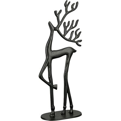 Gilde, Figurines et sculptures décoratives, Renne Noir Mat H : 52 cm - Publicité Gilde, Figurines et sculptures décoratives, Renne Noir Mat H : 52 cm - Publicité