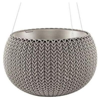 Keter, Pot de fleurs, Flowerpot COZIES KNIT - S - marron (28 x 28 x 18 cm) - Publicité Keter, Pot de fleurs, Flowerpot COZIES KNIT - S - marron (28 x 28 x 18 cm) - Publicité