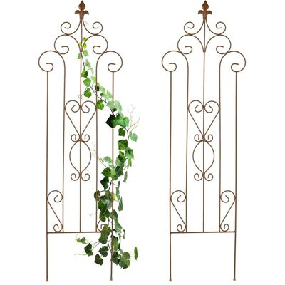 Relaxdays - Support pour plantes en métal 116x35cm - Treillis de jardin - Publicité Relaxdays - Support pour plantes en métal 116x35cm - Treillis de jardin - Publicité
