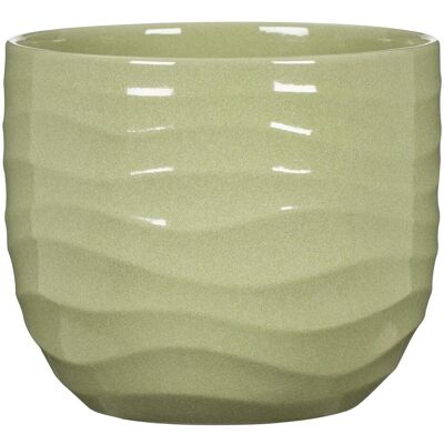 Scheurich, Pot de fleurs, Flower pot 69642, ceramics, green (23.80 x 20.30 cm) - Publicité Scheurich, Pot de fleurs, Flower pot 69642, ceramics, green (23.80 x 20.30 cm) - Publicité