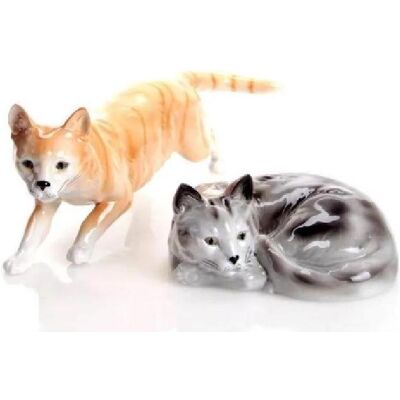Wagner, Figurines et sculptures décoratives, 445/40 - Figurine de chat en porcelaine, 6 cm, laquée rouge - Publicité Wagner, Figurines et sculptures décoratives, 445/40 - Figurine de chat en porcelaine, 6 cm, laquée rouge - Publicité
