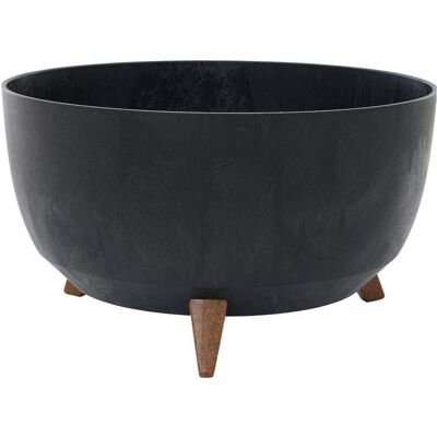 Siena Garden, Pot de fleurs, Pflanzgefässe OSLO STONE schwarz Betonoptik, 47 x 26,5 cm Kunststoff auf Füssen mit Einsatz (47 x 47 x 26.50 cm) - Publicité Siena Garden, Pot de fleurs, Pflanzgefässe OSLO STONE schwarz Betonoptik, 47 x 26,5 cm Kunststoff auf Füssen mit Einsatz (47 x 47 x 26.50 cm) - Publicité