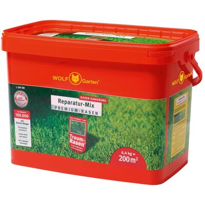 Wolf-Garten, Graines, Gazon premium avec dnger Graines de gazon 6,4 kg 200 m (Graines de gazon) - Publicité Wolf-Garten, Graines, Gazon premium avec dnger Graines de gazon 6,4 kg 200 m (Graines de gazon) - Publicité