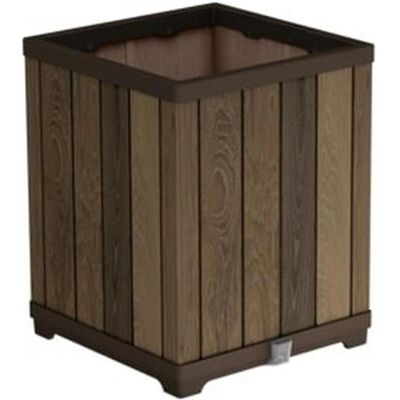 Keter, Pot de fleurs, Donica ogrodowa w kolorze walnut 261033 - Publicité Keter, Pot de fleurs, Donica ogrodowa w kolorze walnut 261033 - Publicité