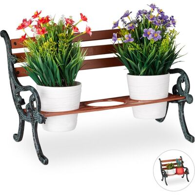 Relaxdays, Support pour plantes + escalier de fleurs, Mini Flower Bench - Publicité Relaxdays, Support pour plantes + escalier de fleurs, Mini Flower Bench - Publicité