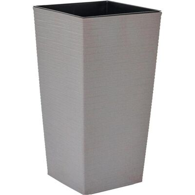 Siena Garden, Pot de fleurs, NIZZA GROOVE LA834-27 Jardinière Polypropylène Gris (40 x 40 x 75 cm) - Publicité Siena Garden, Pot de fleurs, NIZZA GROOVE LA834-27 Jardinière Polypropylène Gris (40 x 40 x 75 cm) - Publicité