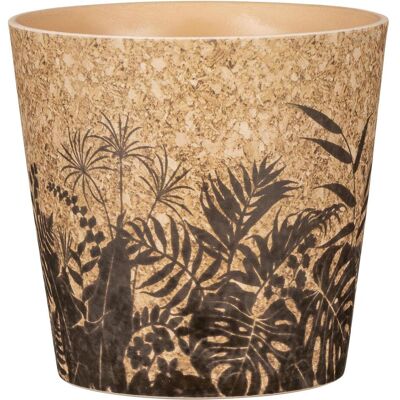 Scheurich, Pot de fleurs, Cork Style, pot de fleurs en céramique, couleur : Cork Jungle, 14 cm de diamètre, 11,2 cm de hauteur (14 x 13.20 cm) - Publicité Scheurich, Pot de fleurs, Cork Style, pot de fleurs en céramique, couleur : Cork Jungle, 14 cm de diamètre, 11,2 cm de hauteur (14 x 13.20 cm) - Publicité