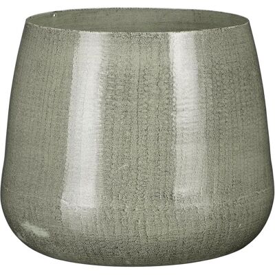Mica Decorations Benson - gris clair - Ø19×16 cm - pot de fleurs - Publicité Mica Decorations Benson - gris clair - Ø19×16 cm - pot de fleurs - Publicité