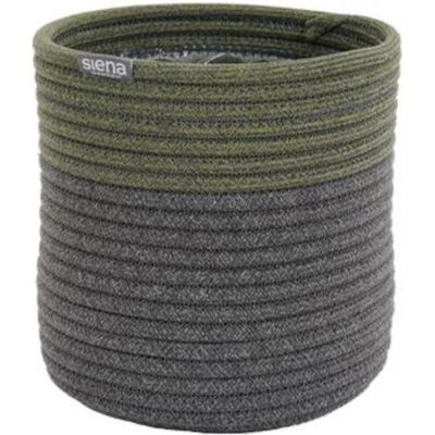 Siena Garden, Pot de fleurs, Pflanzgefäss Fiora Ø 26 cm oliv/anthrazit Kordel, Ø 26 x 25,5 cm (26 x 25.50 cm) - Publicité Siena Garden, Pot de fleurs, Pflanzgefäss Fiora Ø 26 cm oliv/anthrazit Kordel, Ø 26 x 25,5 cm (26 x 25.50 cm) - Publicité