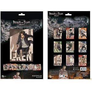GB Eye, Tableaux, ATTACK ON TITAN - Portfolio 9 posters Characters S4 (21x29,7) (21 x 29.70 cm) - Publicité GB Eye, Tableaux, ATTACK ON TITAN - Portfolio 9 posters Characters S4 (21x29,7) (21 x 29.70 cm) - Publicité