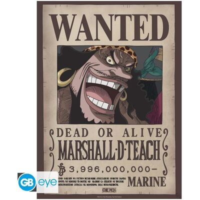 GB Eye, Tableaux, ONE PIECE - Affiche Chibi 52 x 38 - Avis de recherche : Barbe Noire à Wano (52 x 38 cm) - Publicité GB Eye, Tableaux, ONE PIECE - Affiche Chibi 52 x 38 - Avis de recherche : Barbe Noire à Wano (52 x 38 cm) - Publicité