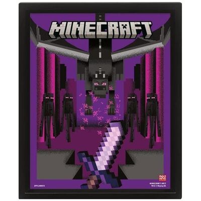 Pyramid Tableaux, Minecraft - Lenticular Poster (30 x 20 cm) - Publicité Pyramid Tableaux, Minecraft - Lenticular Poster (30 x 20 cm) - Publicité
