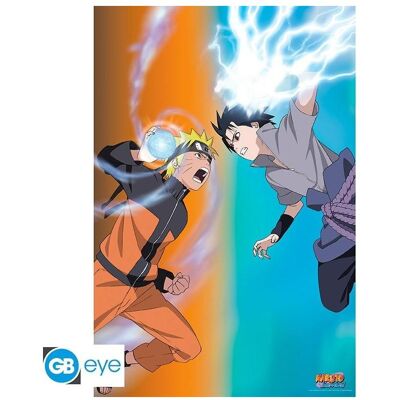 GB Eye, Tableaux, NARUTO SHIPPUDEN - Poster Naruto vs Sasuke 91.5x61 (61 x 91.50 cm) - Publicité GB Eye, Tableaux, NARUTO SHIPPUDEN - Poster Naruto vs Sasuke 91.5x61 (61 x 91.50 cm) - Publicité