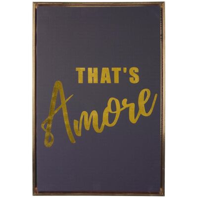 present time, Tableaux, Wall Art That's Amore Medium (40 x 60 cm) - Publicité present time, Tableaux, Wall Art That's Amore Medium (40 x 60 cm) - Publicité