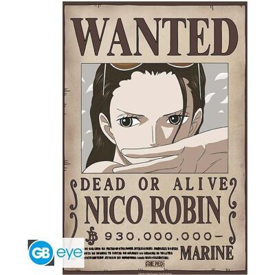 GB Eye, Tableaux, One Piece Poster Chibi: Wanted Nico Robin Wano 52x38cm (38 x 52 cm) - Publicité GB Eye, Tableaux, One Piece Poster Chibi: Wanted Nico Robin Wano 52x38cm (38 x 52 cm) - Publicité