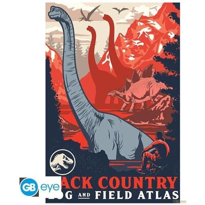 GB Eye, Tableaux, Jurassic World Poster Black Country (91.5x61) (91.50 x 61 cm) - Publicité GB Eye, Tableaux, Jurassic World Poster Black Country (91.5x61) (91.50 x 61 cm) - Publicité
